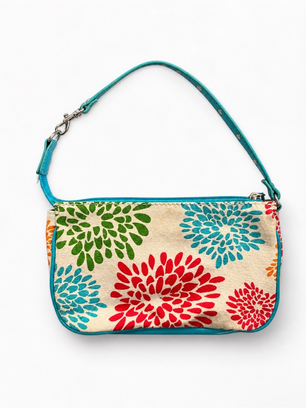 VINTAGE NEW YORK & COMPANY Mini Floral Canvas Shoulder Bag Purse